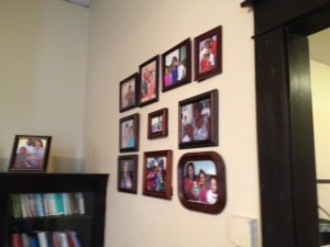 I loved that they have family photos on the wall of families that have come through the Dorothy Day House.