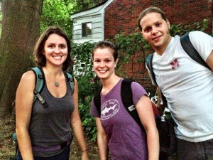 Adriene, Megan, and Clayton with Urban Bicycle Food Ministry