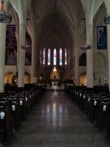 The interior of St. Mary's Episcopal Cathedral.