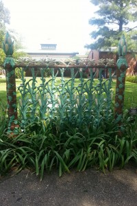 Iron Wrought Corn Stalk Fence